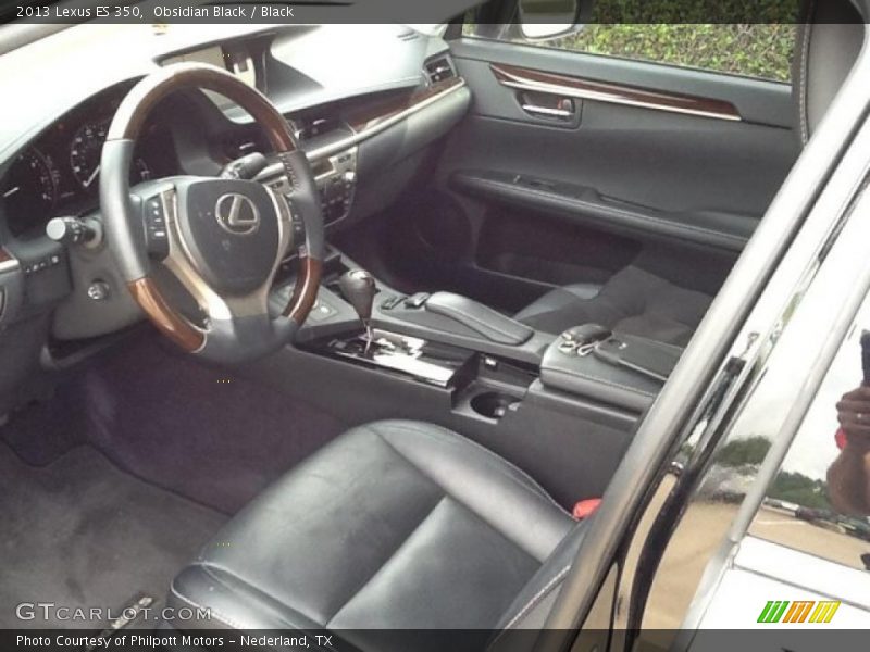 Obsidian Black / Black 2013 Lexus ES 350