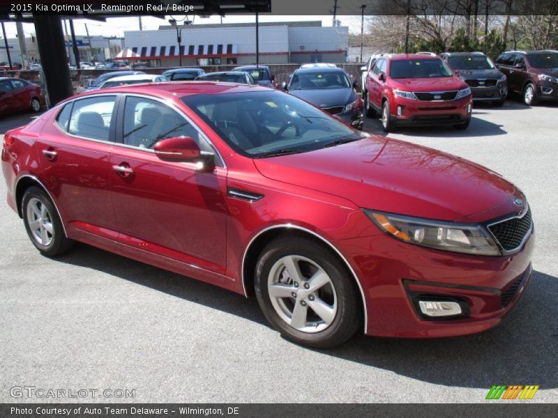 Remington Red / Beige 2015 Kia Optima LX