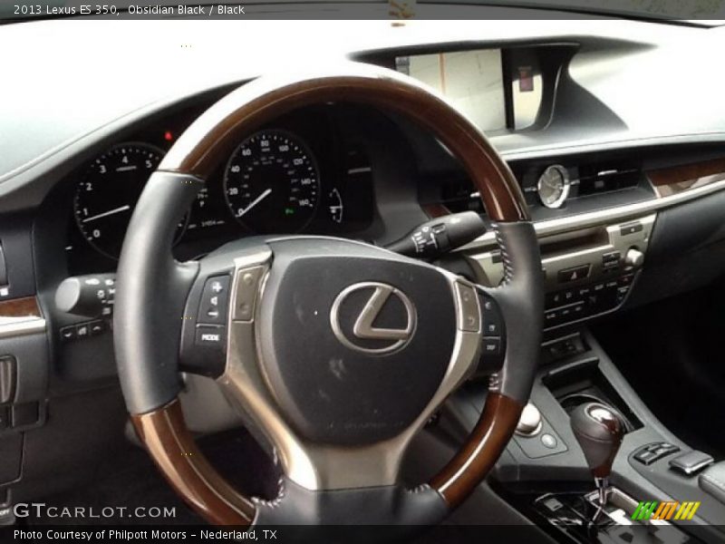 Obsidian Black / Black 2013 Lexus ES 350