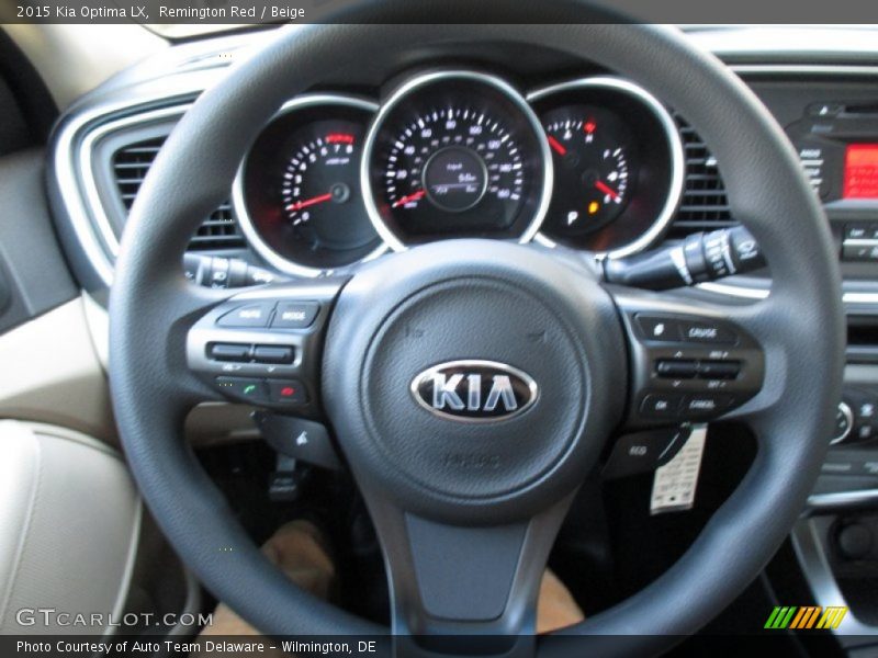 Remington Red / Beige 2015 Kia Optima LX