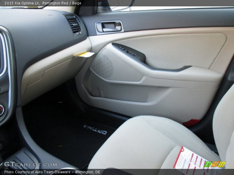Remington Red / Beige 2015 Kia Optima LX