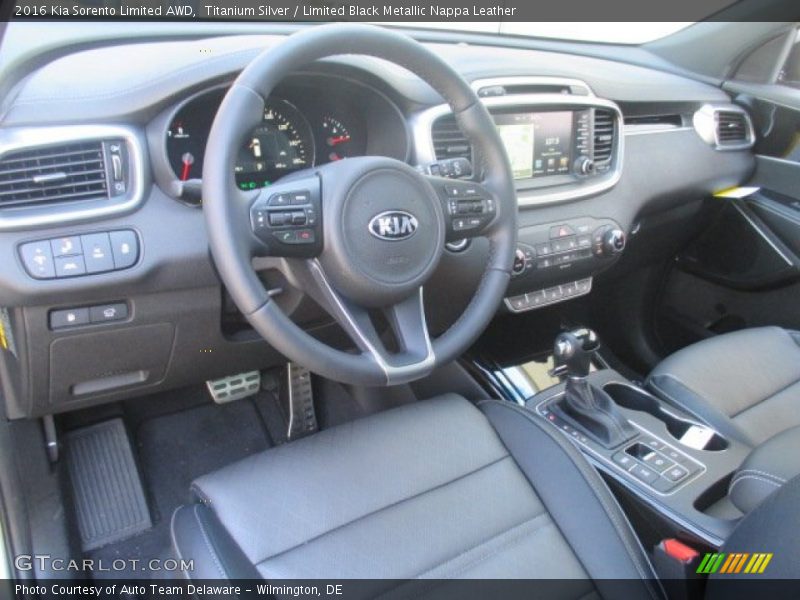 Limited Black Metallic Nappa Leather Interior - 2016 Sorento Limited AWD 