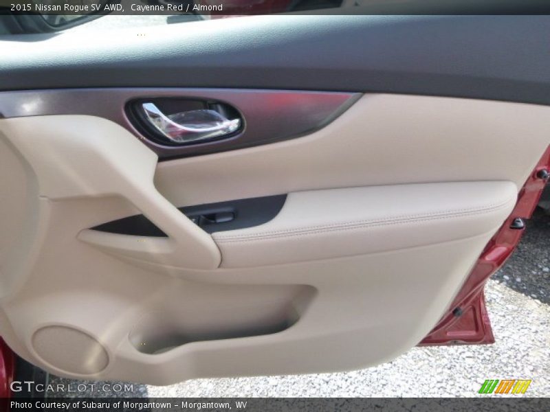 Cayenne Red / Almond 2015 Nissan Rogue SV AWD