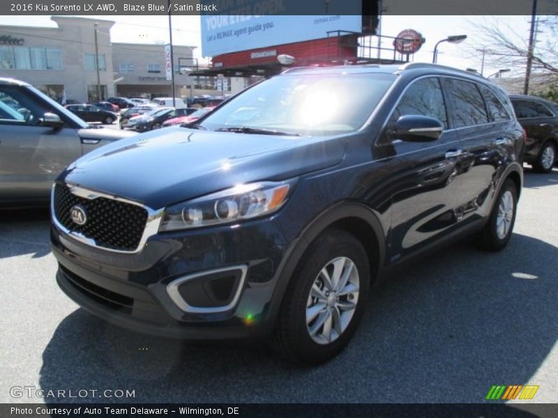 Blaze Blue / Satin Black 2016 Kia Sorento LX AWD