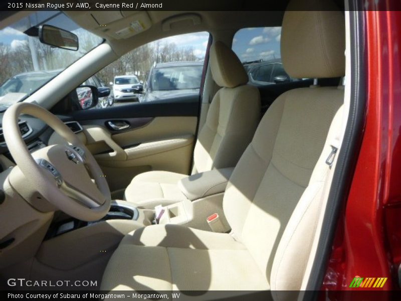 Cayenne Red / Almond 2015 Nissan Rogue SV AWD