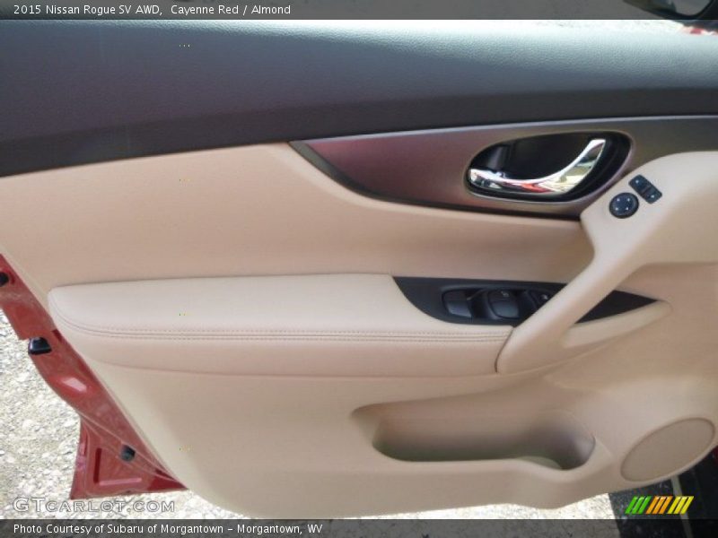 Cayenne Red / Almond 2015 Nissan Rogue SV AWD