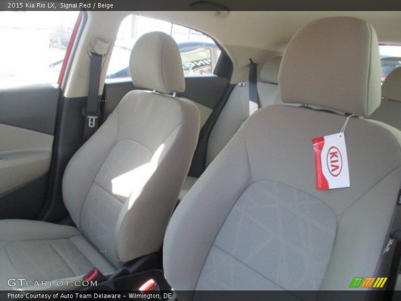 Front Seat of 2015 Rio LX