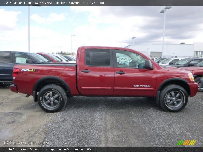  2015 Titan PRO-4X Crew Cab 4x4 Cayenne Red