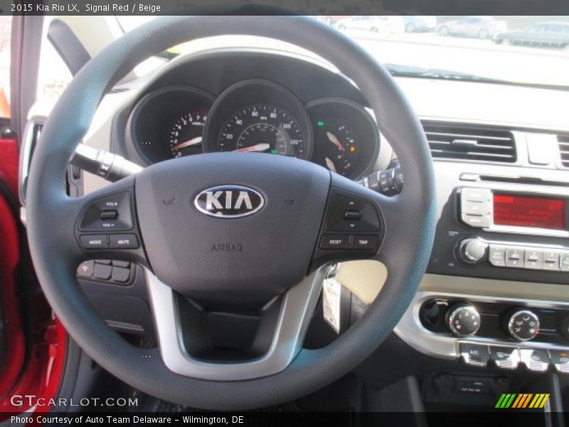  2015 Rio LX Steering Wheel