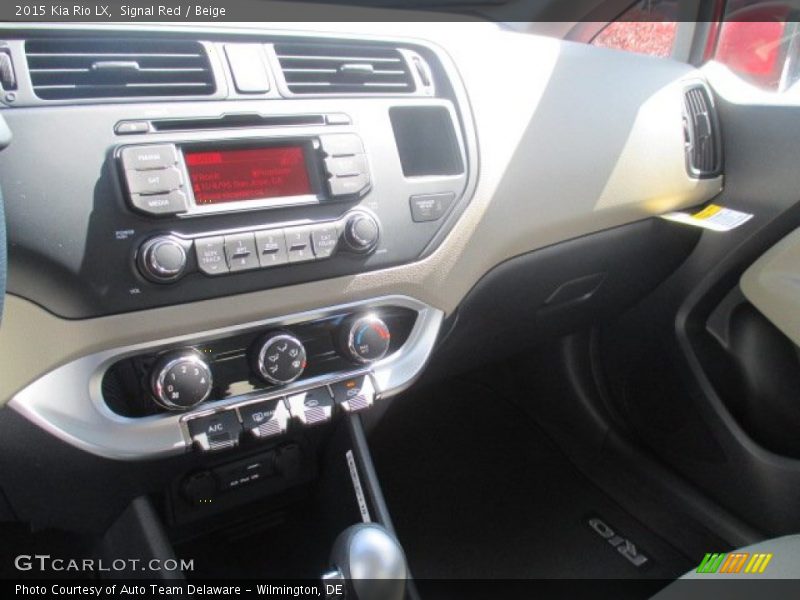 Signal Red / Beige 2015 Kia Rio LX