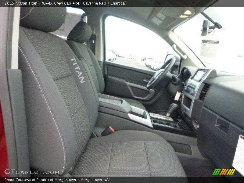 Front Seat of 2015 Titan PRO-4X Crew Cab 4x4
