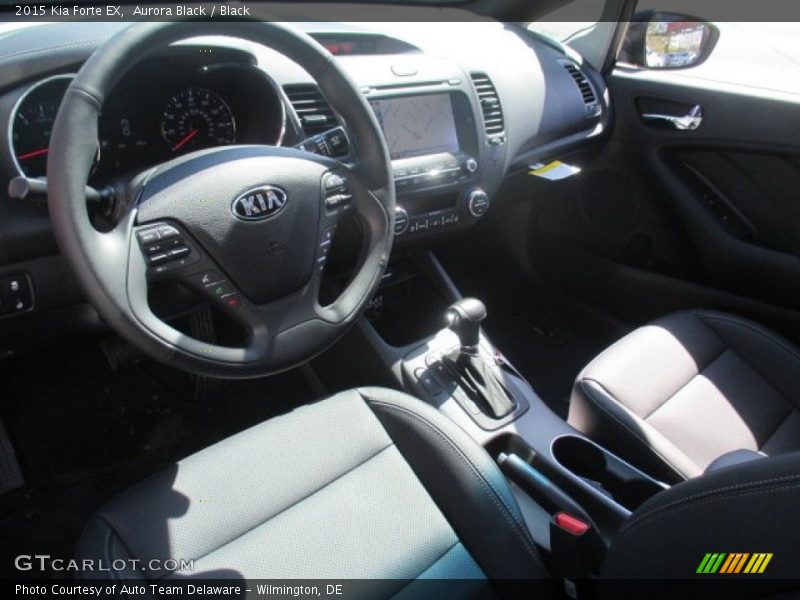 Aurora Black / Black 2015 Kia Forte EX