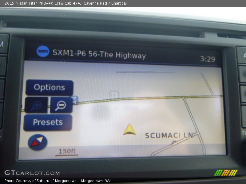 Navigation of 2015 Titan PRO-4X Crew Cab 4x4