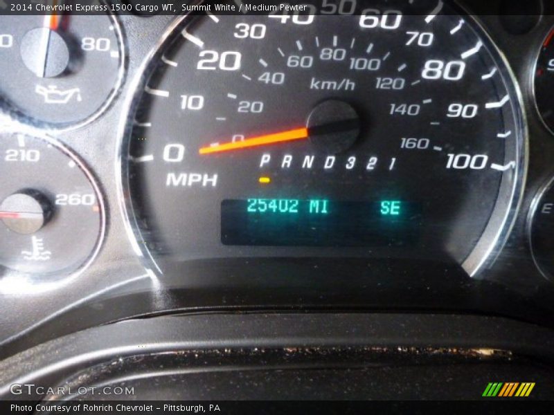 Summit White / Medium Pewter 2014 Chevrolet Express 1500 Cargo WT