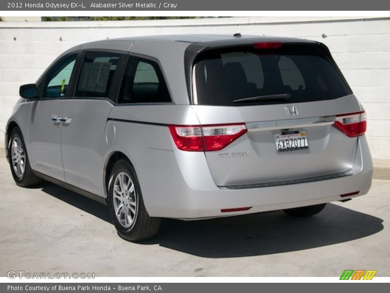 Alabaster Silver Metallic / Gray 2012 Honda Odyssey EX-L