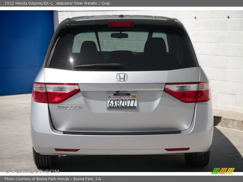 Alabaster Silver Metallic / Gray 2012 Honda Odyssey EX-L