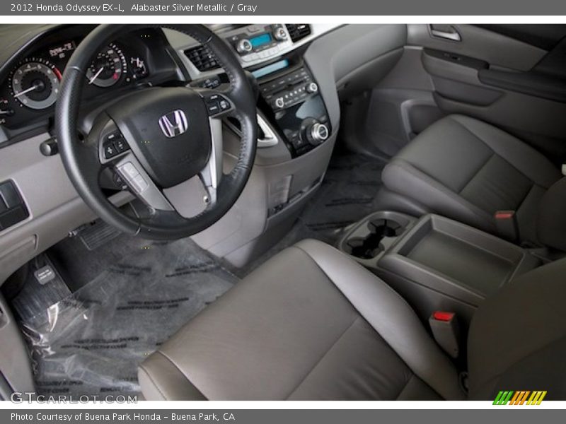Alabaster Silver Metallic / Gray 2012 Honda Odyssey EX-L