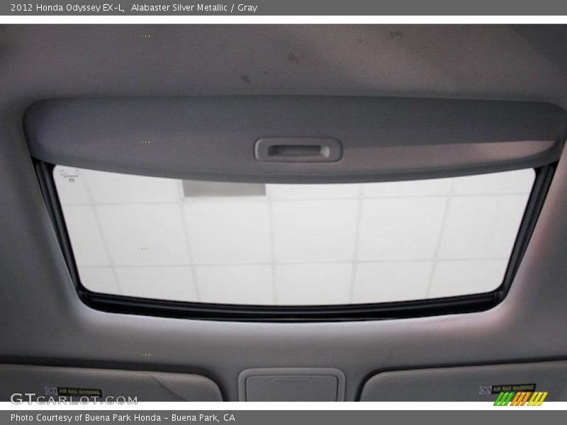 Alabaster Silver Metallic / Gray 2012 Honda Odyssey EX-L