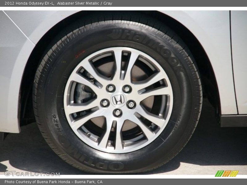 Alabaster Silver Metallic / Gray 2012 Honda Odyssey EX-L