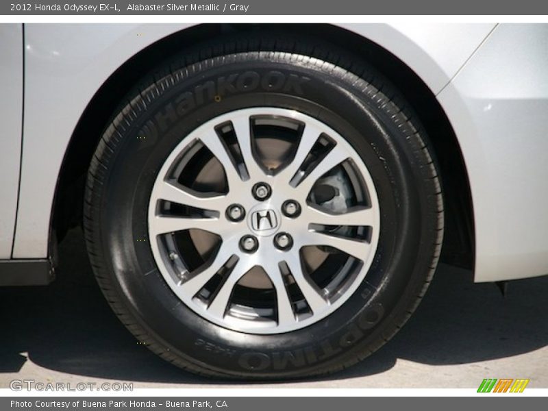 Alabaster Silver Metallic / Gray 2012 Honda Odyssey EX-L