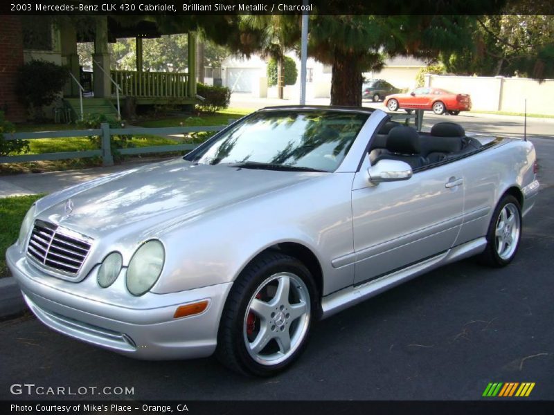 Brilliant Silver Metallic / Charcoal 2003 Mercedes-Benz CLK 430 Cabriolet