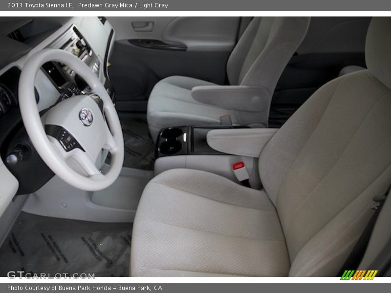 Predawn Gray Mica / Light Gray 2013 Toyota Sienna LE