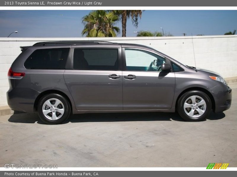 Predawn Gray Mica / Light Gray 2013 Toyota Sienna LE
