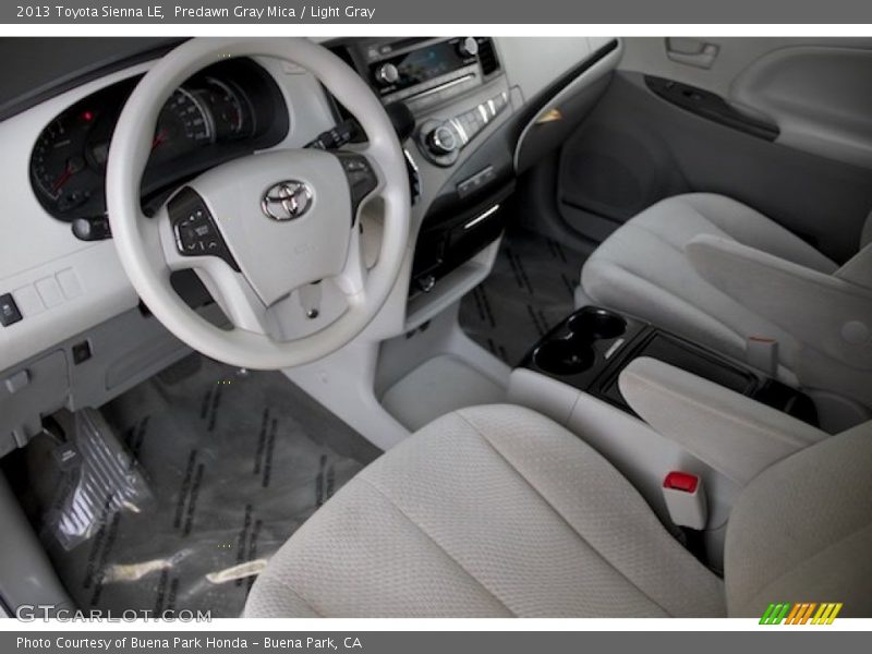 Predawn Gray Mica / Light Gray 2013 Toyota Sienna LE