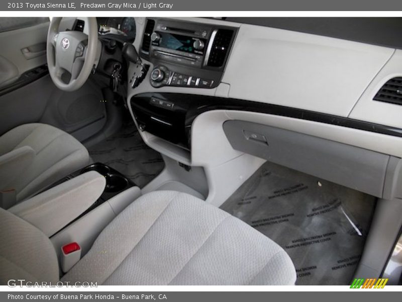 Predawn Gray Mica / Light Gray 2013 Toyota Sienna LE