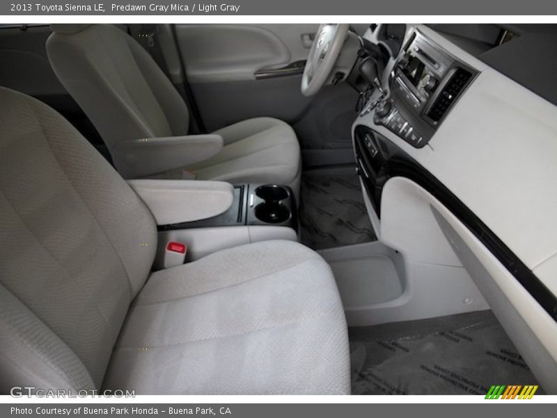 Predawn Gray Mica / Light Gray 2013 Toyota Sienna LE