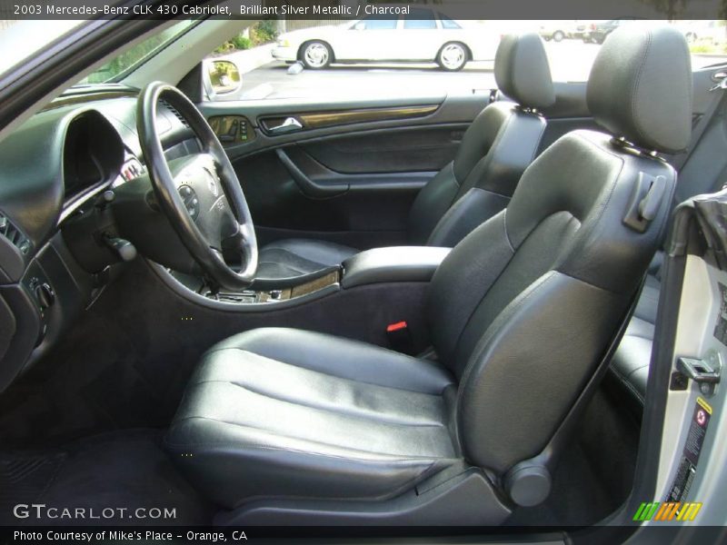 Brilliant Silver Metallic / Charcoal 2003 Mercedes-Benz CLK 430 Cabriolet