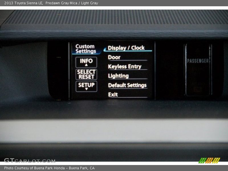 Predawn Gray Mica / Light Gray 2013 Toyota Sienna LE