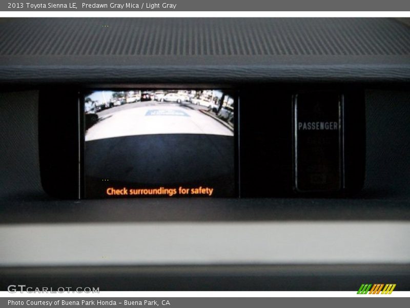 Predawn Gray Mica / Light Gray 2013 Toyota Sienna LE