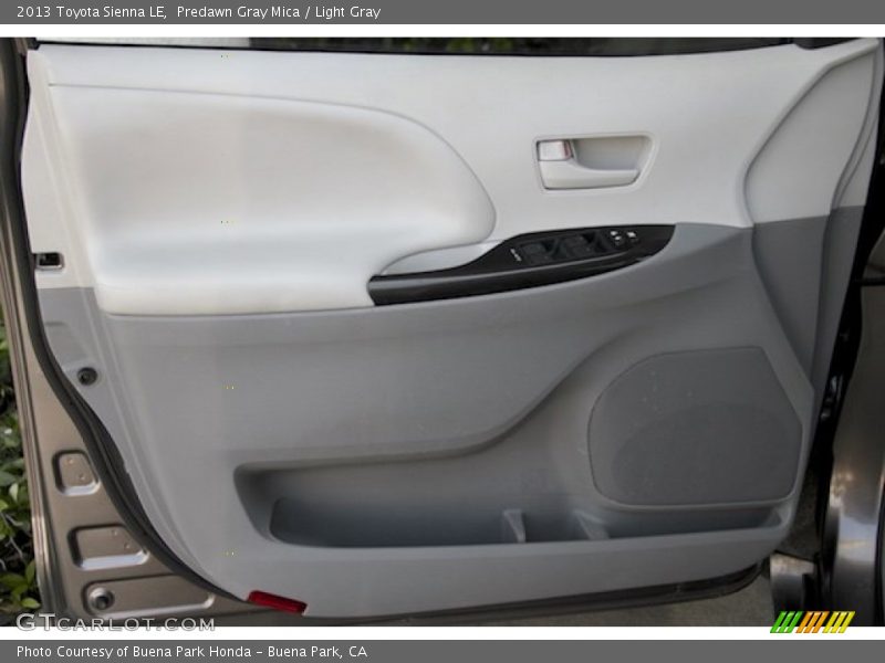 Predawn Gray Mica / Light Gray 2013 Toyota Sienna LE