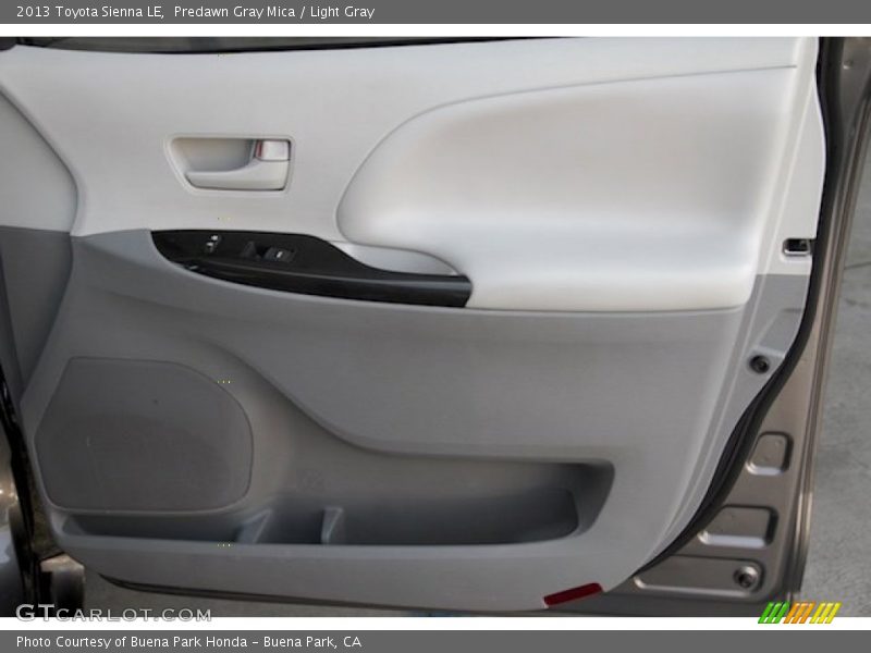 Predawn Gray Mica / Light Gray 2013 Toyota Sienna LE