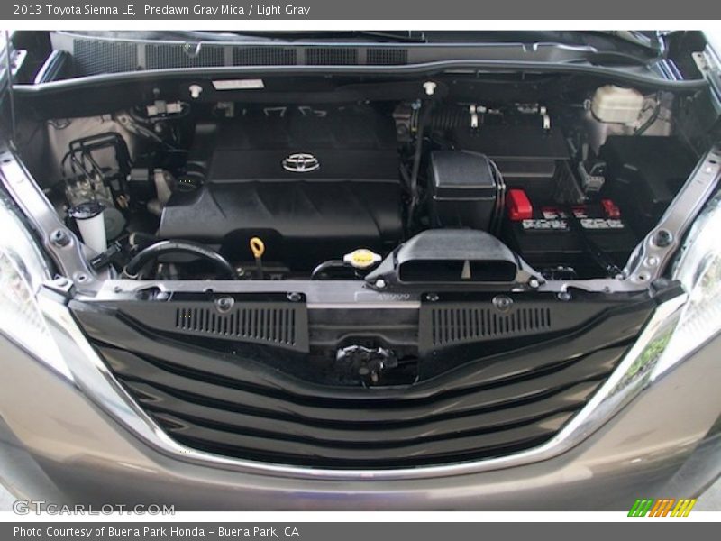Predawn Gray Mica / Light Gray 2013 Toyota Sienna LE