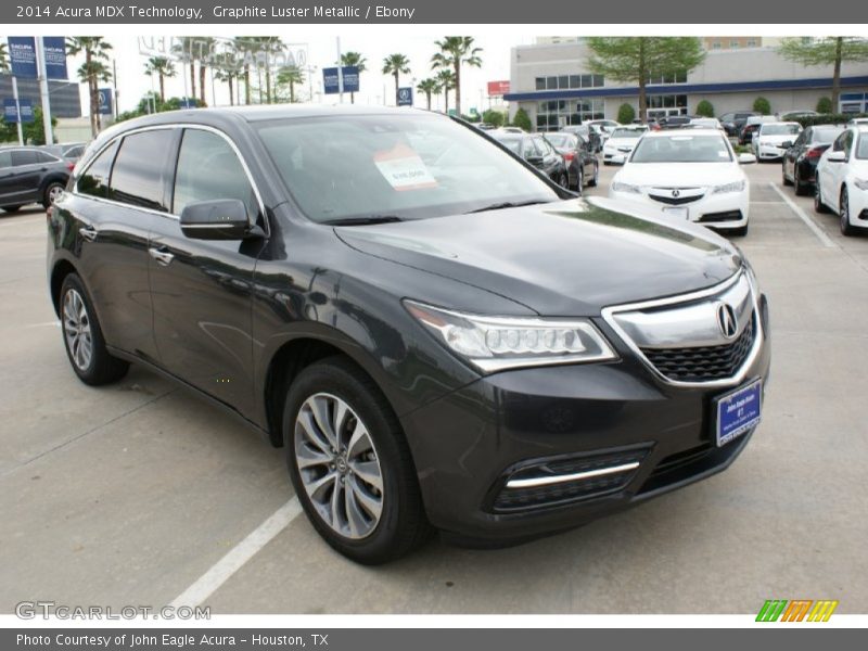 Graphite Luster Metallic / Ebony 2014 Acura MDX Technology