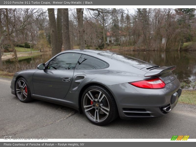 Meteor Grey Metallic / Black 2010 Porsche 911 Turbo Coupe