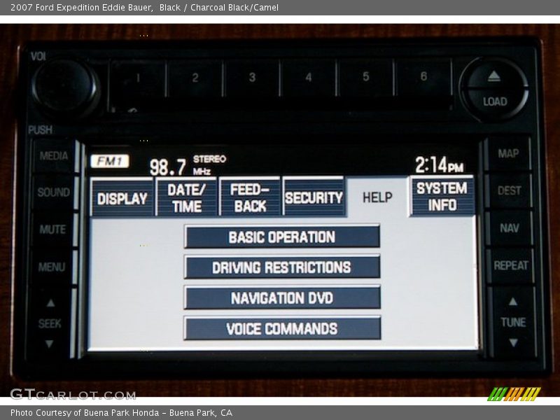 Black / Charcoal Black/Camel 2007 Ford Expedition Eddie Bauer