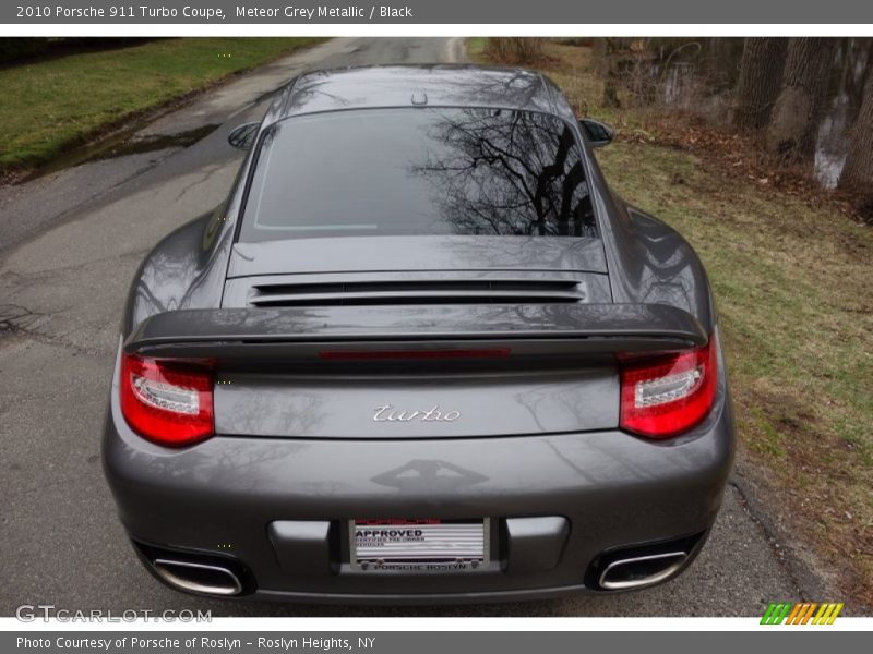 Meteor Grey Metallic / Black 2010 Porsche 911 Turbo Coupe