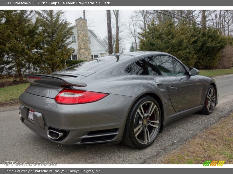 Meteor Grey Metallic / Black 2010 Porsche 911 Turbo Coupe