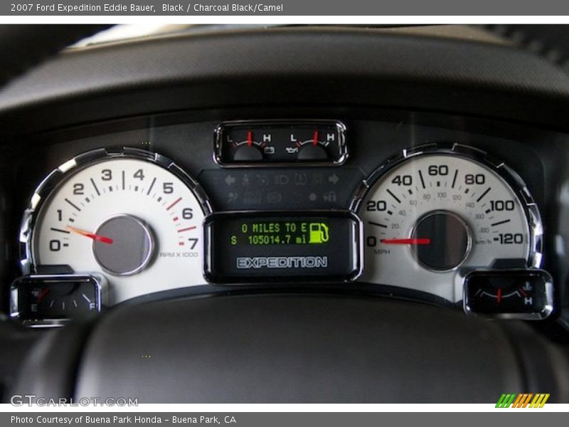 Black / Charcoal Black/Camel 2007 Ford Expedition Eddie Bauer