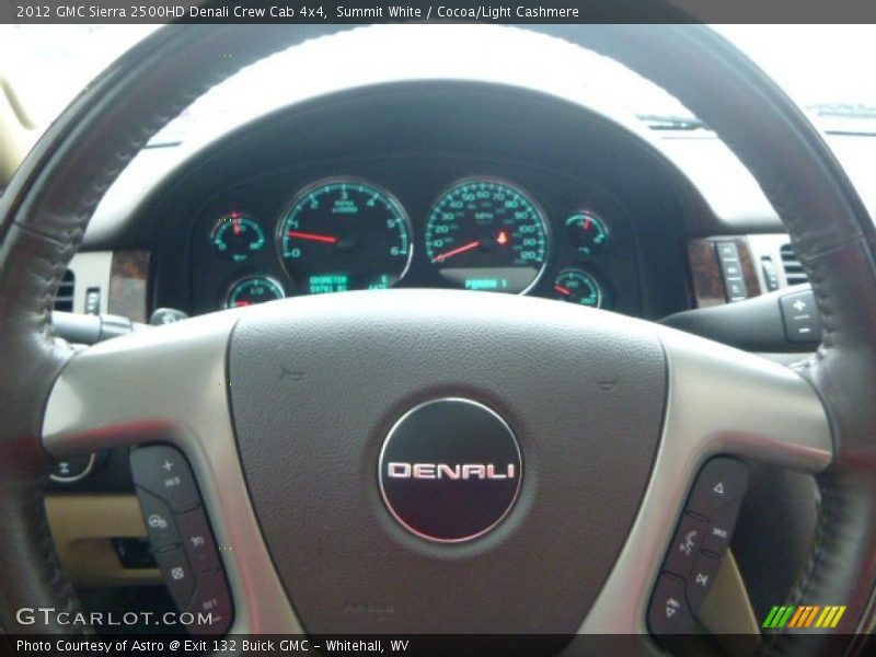 Summit White / Cocoa/Light Cashmere 2012 GMC Sierra 2500HD Denali Crew Cab 4x4