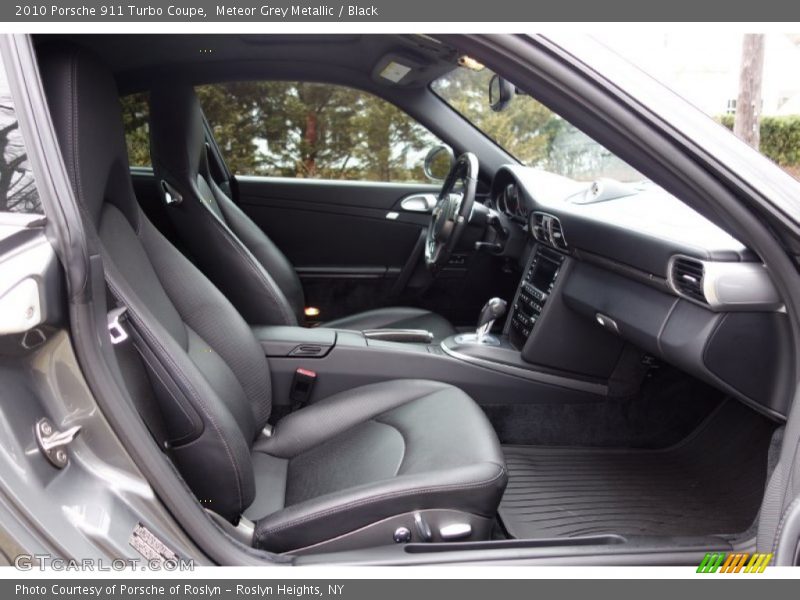 Meteor Grey Metallic / Black 2010 Porsche 911 Turbo Coupe