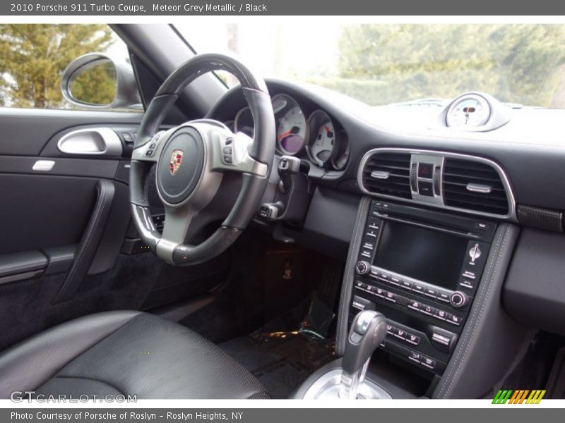 Meteor Grey Metallic / Black 2010 Porsche 911 Turbo Coupe