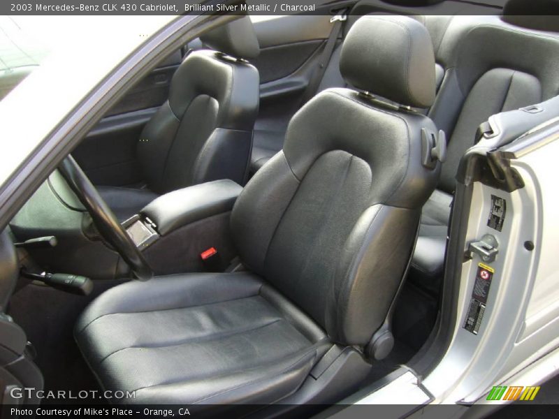Brilliant Silver Metallic / Charcoal 2003 Mercedes-Benz CLK 430 Cabriolet