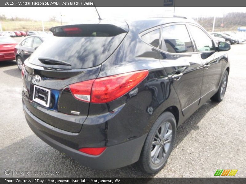 Ash Black / Beige 2015 Hyundai Tucson SE AWD