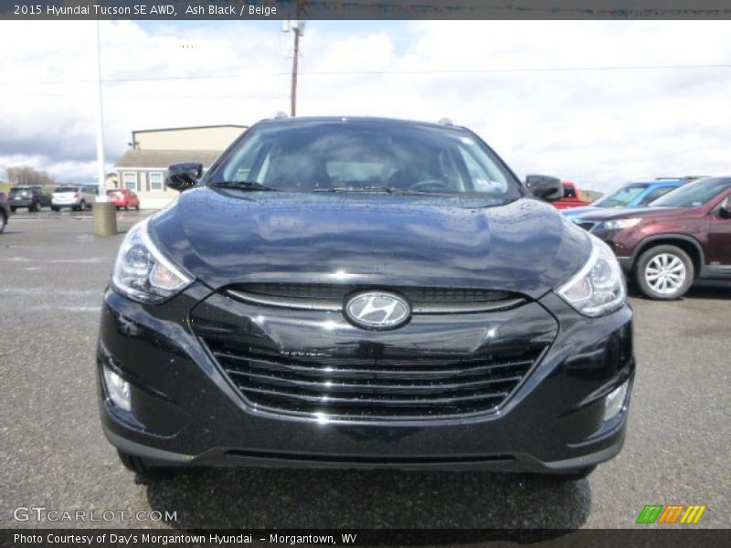 Ash Black / Beige 2015 Hyundai Tucson SE AWD