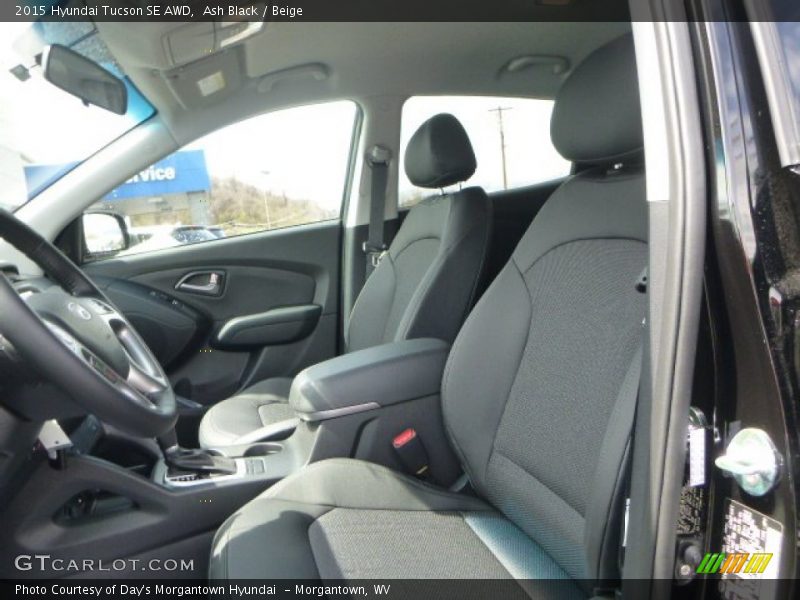 Ash Black / Beige 2015 Hyundai Tucson SE AWD