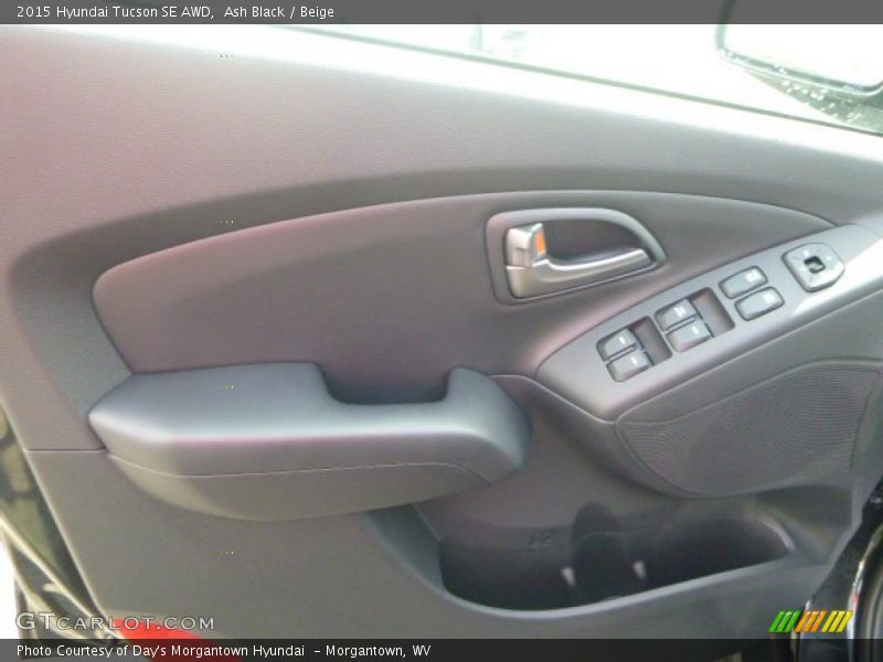 Ash Black / Beige 2015 Hyundai Tucson SE AWD